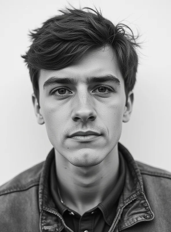 A black and white photo of a young man, Jack O'Sullivan, looking directly at the camera with a hopeful expression.