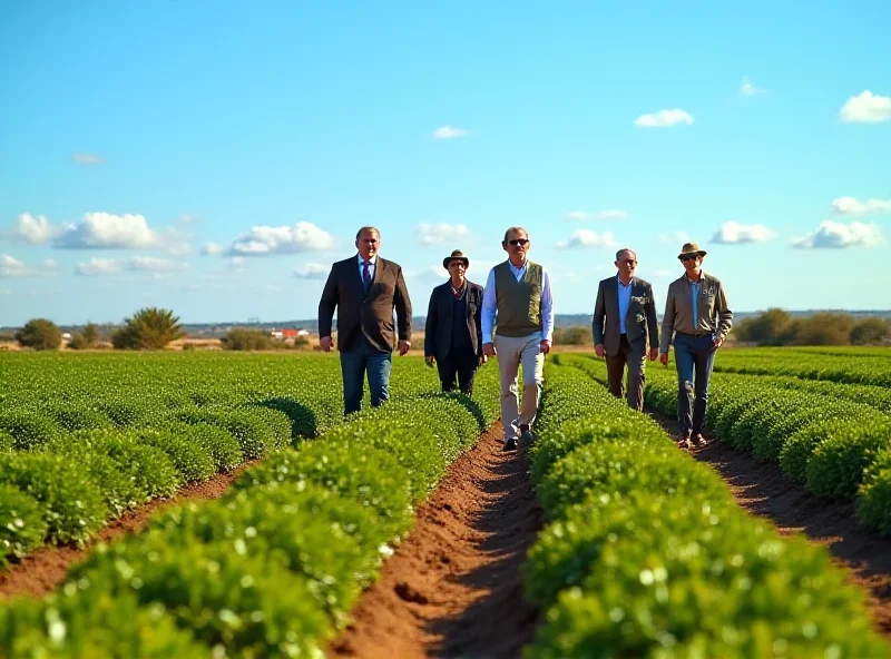 King Willem-Alexander and Queen Maxima visiting a potato field in Cyprus.