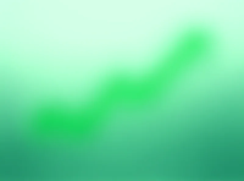 A stylized representation of a stock chart trending upwards, symbolizing positive financial performance.
