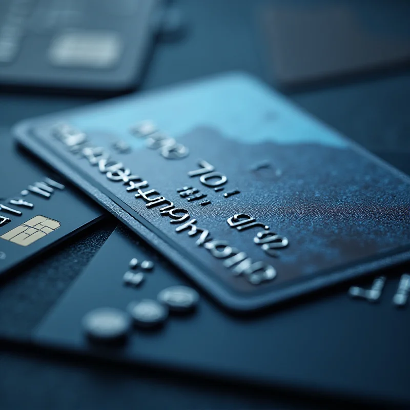 Close-up image of a high-end metal credit card with security features