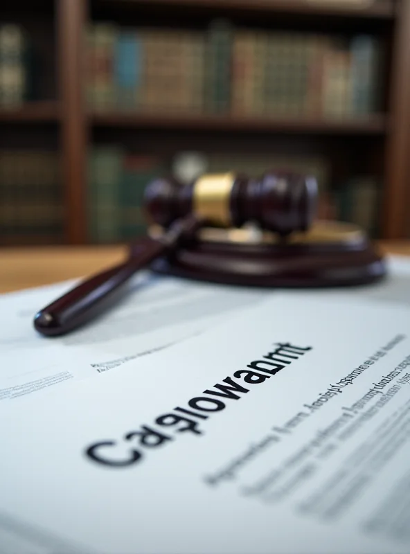 A gavel resting on a table next to a document with the word 'CONTRACT' prominently displayed.