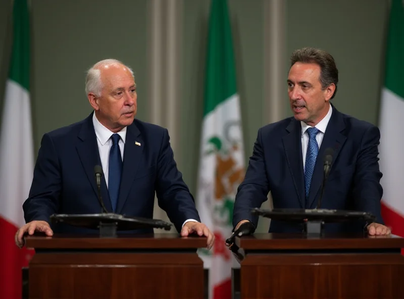 Ministers at press conference
