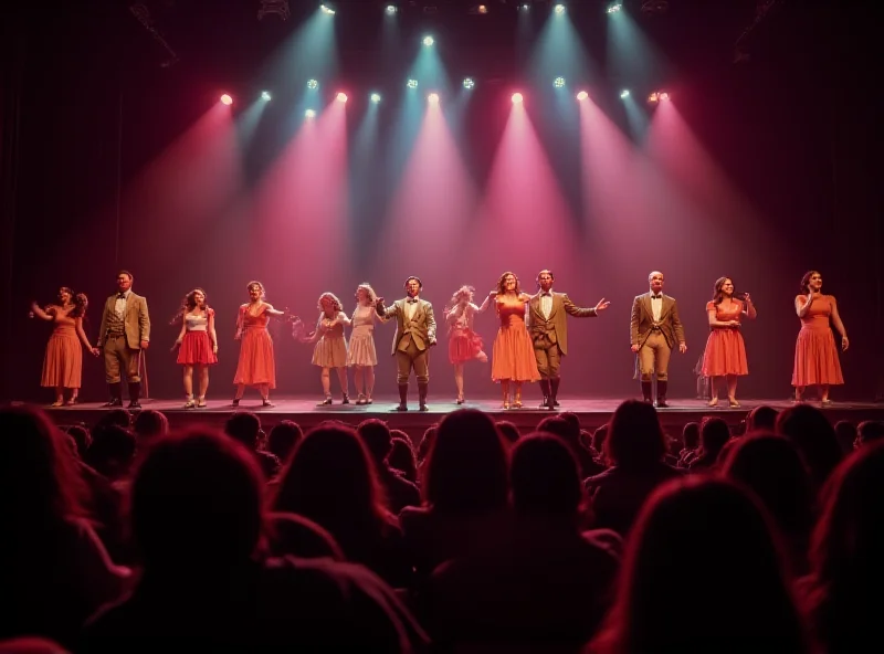 A stage with Hamilton being performed.