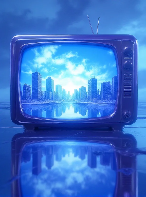 Abstract image representing the concept of television predicting the future