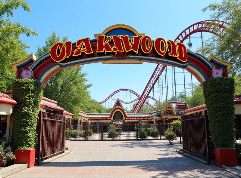 Entrance to Oakwood Theme Park