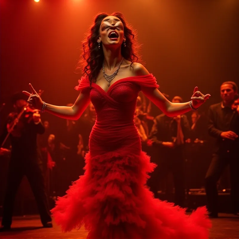 Ángeles Toledano performing flamenco