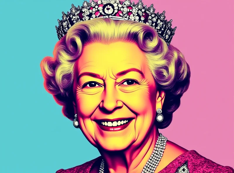 Andy Warhol portrait of Queen Elizabeth II