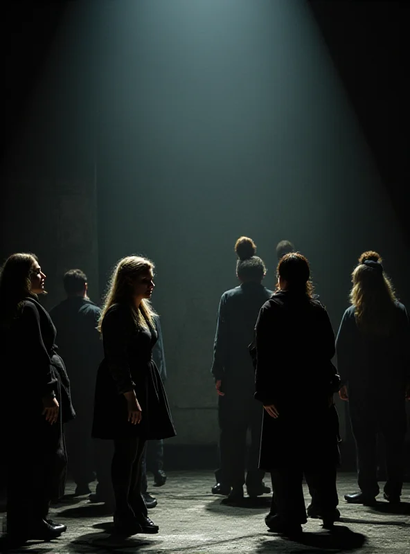 A scene from the opera Innocence, showcasing the stage design and costumes.