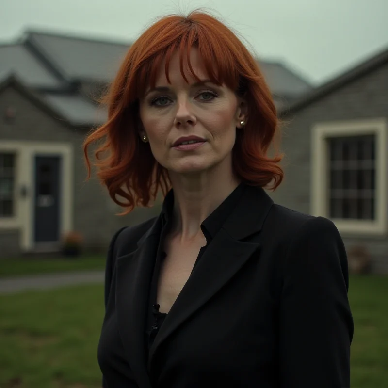 Christina Hendricks as Wendy Patterson in Small Town, Big Story, looking determined.