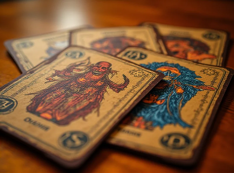 A close-up shot of the 'Odin' card game, showcasing its artwork and components