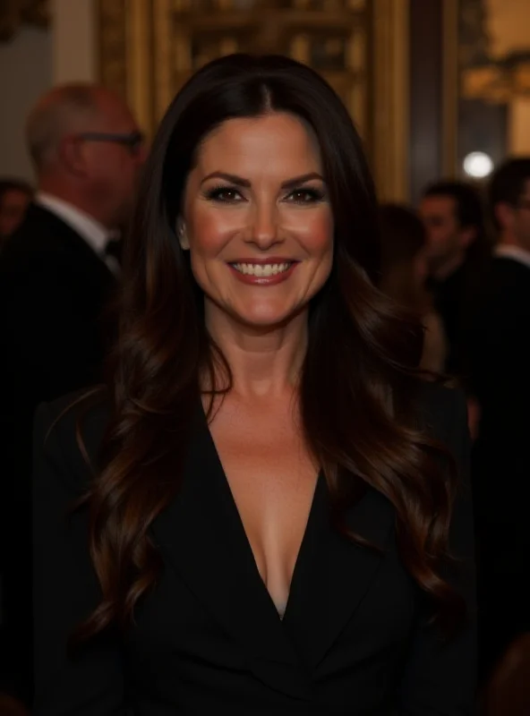 Kimberly Guilfoyle smiling and posing at an event.