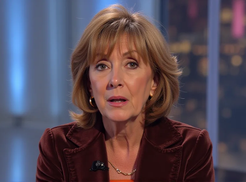 Valeria Fabrizi looking surprised during an interview on La Vita in Diretta.