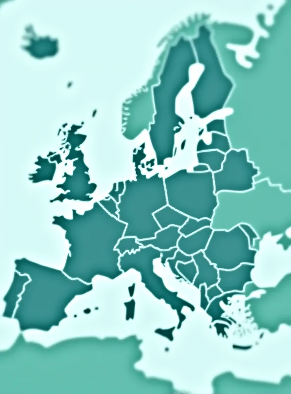 Map of Europe highlighting countries receiving defense funding