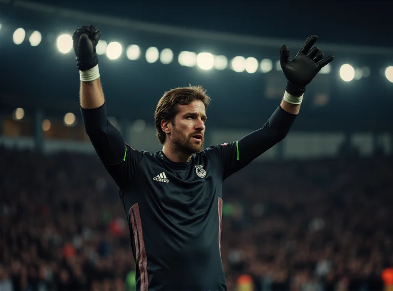 Guglielmo Vicario gesturing towards fans after a match