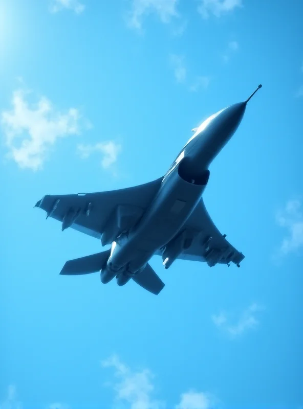 A T5 Typhoon fighter jet in flight over the UK.