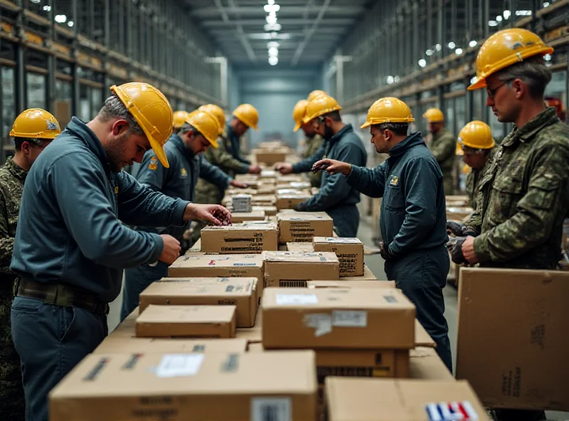 European factories producing military equipment and goods, highlighting defense spending.