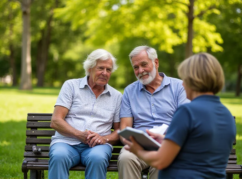 Retirement planning with a financial advisor.