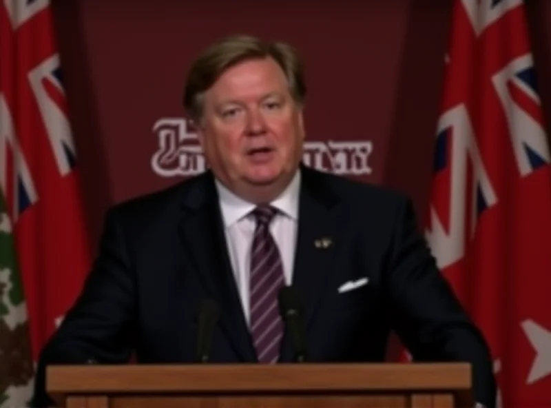 Doug Ford at a press conference