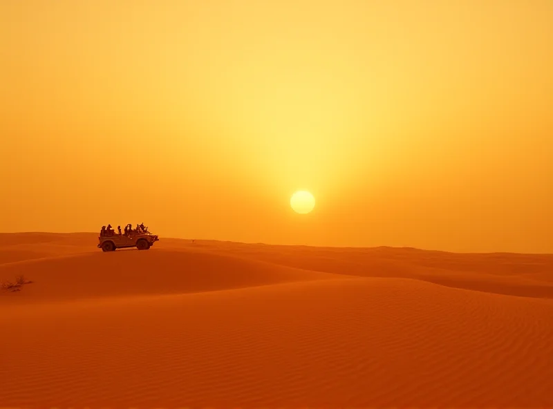 Image of a desert landscape in Niger, with soldiers patrolling in the distance, symbolizing the security challenges in the Sahel region.