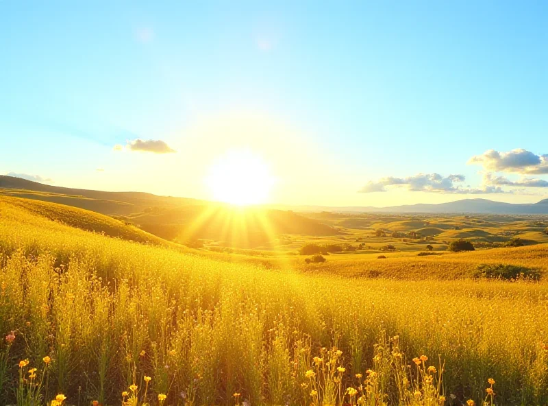 A sunny landscape in rural France