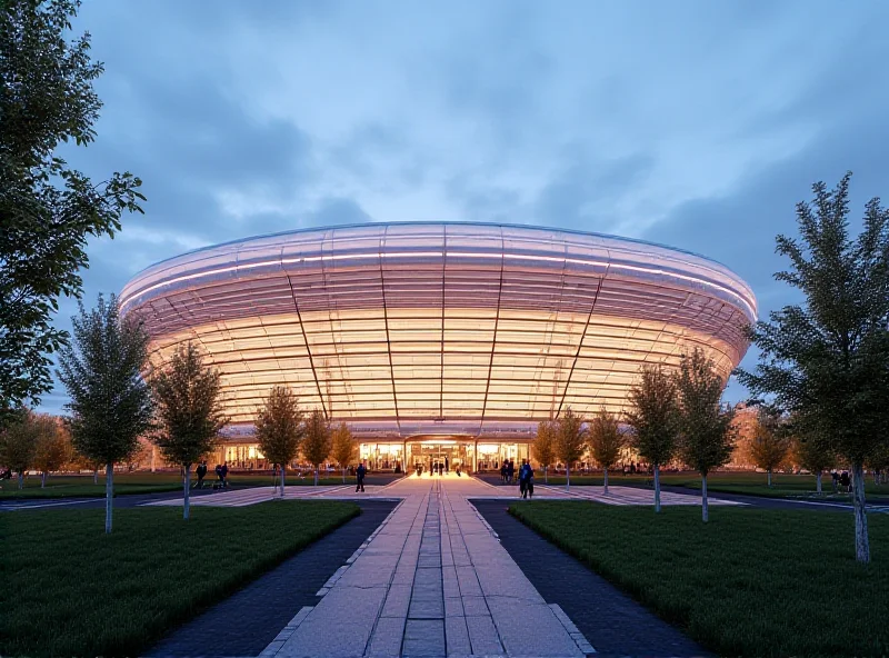 Architectural rendering of the proposed Frankfurt multifunction arena.
