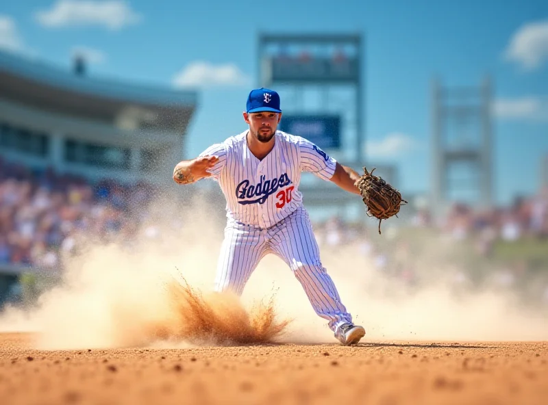 Baseball player sliding into home base
