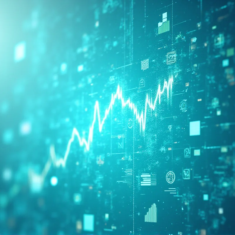 Abstract image representing risk assessment and future trends, with charts and technology elements.