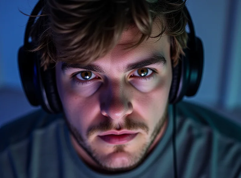 A close-up portrait of Jynxzi, a popular Twitch streamer, highlighting his brown eyes.
