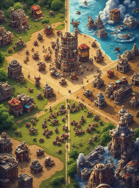 A vibrant collage showcasing various popular mobile strategy games, each with its unique art style and gameplay mechanics. The collage includes scenes of base building, unit deployment, resource management, and epic battles.