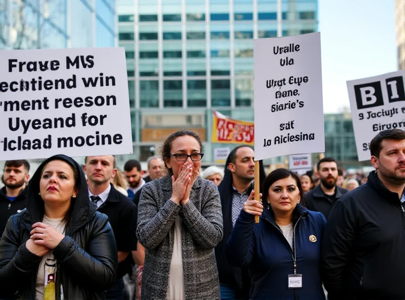 A protest outside BBC headquarters related to coverage of Gaza.