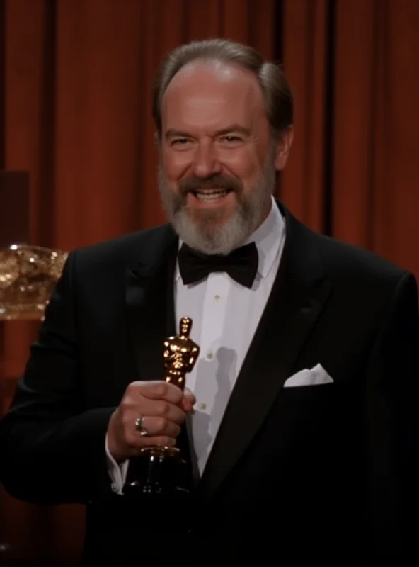 Gene Hackman accepting an Oscar award