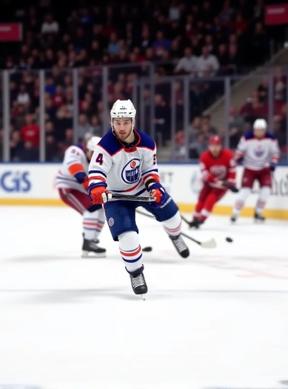 Leon Draisaitl celebrating a goal on the ice