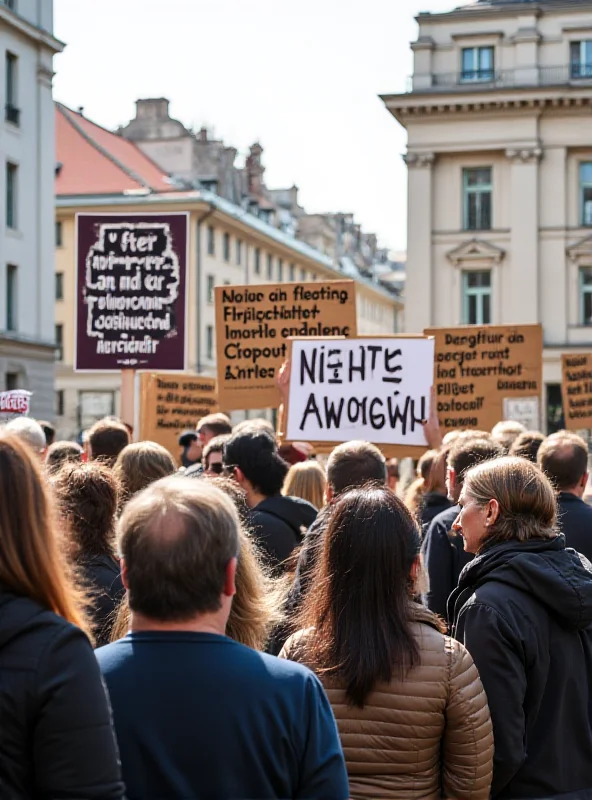 A group of people protesting with signs advocating for civil rights.
