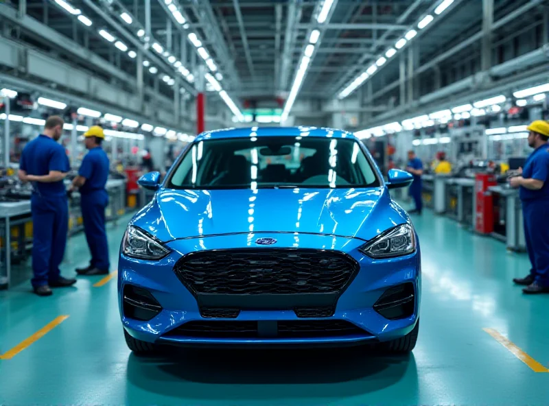 Ford Focus on a production line in a German factory