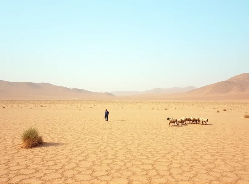 Dry, arid landscape in Morocco