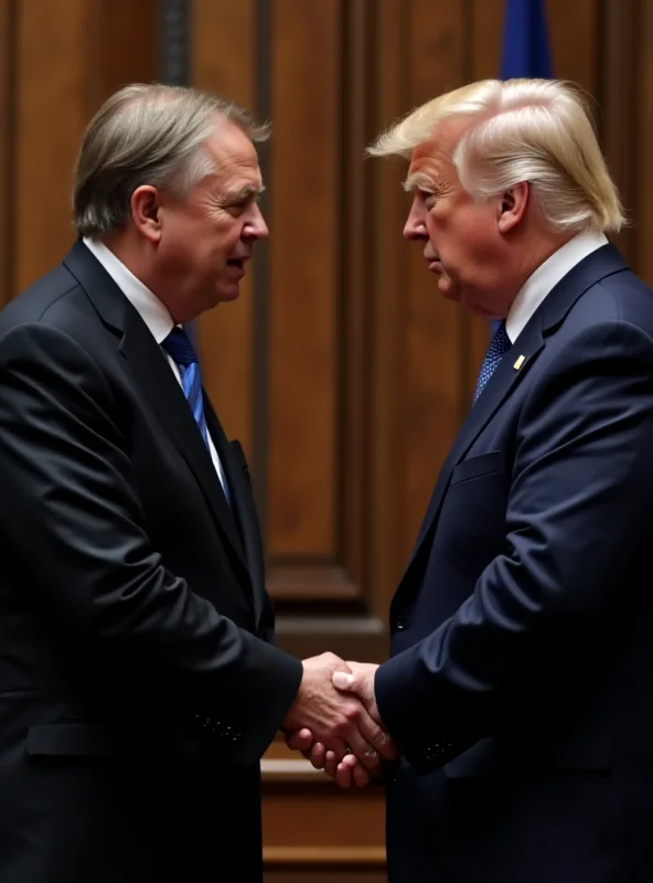 A split image comparing a recent photo of Zelenskyy and Trump with a photo from 2019 during the impeachment proceedings.
