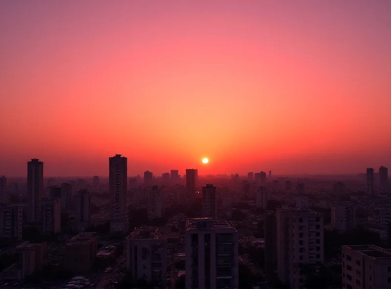 Scene of Gaza with a hopeful sky