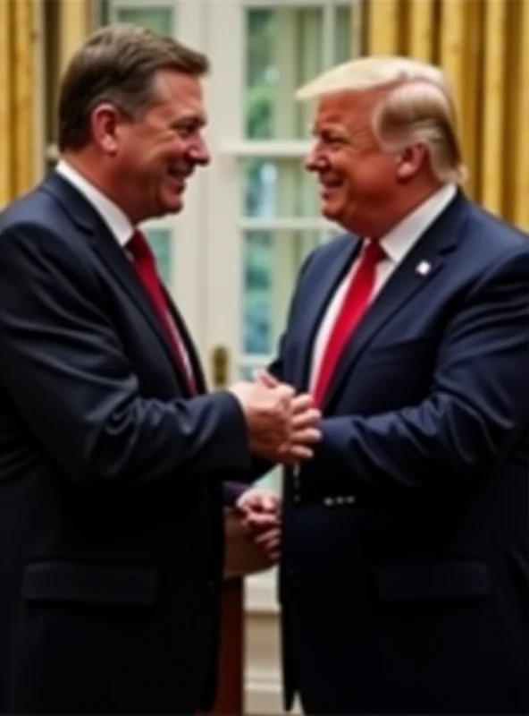 Keir Starmer shaking hands with Donald Trump