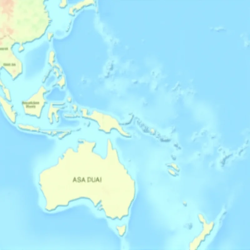 Map of the Pacific region highlighting Cook Islands and New Zealand