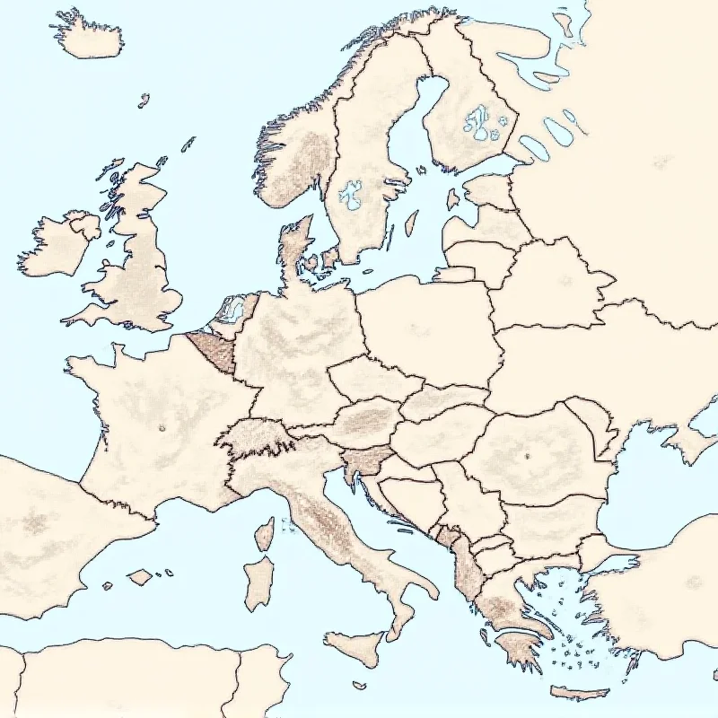 A map of Europe highlighting Ukraine and Russia, indicating areas of conflict and potential future expansion.