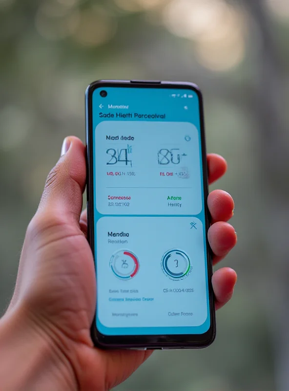 Close-up of a Google Pixel phone displaying a health tracking app with pulse and menstrual cycle data.