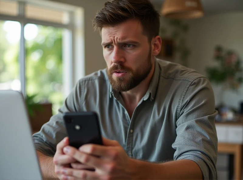 User looking frustrated at their Pixel phone after a software update.