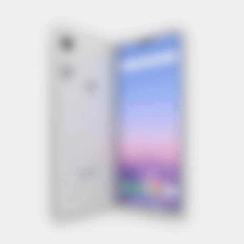 Mockup of a Google Pixel 9 Pro Fold device, showcasing its foldable design and user interface.