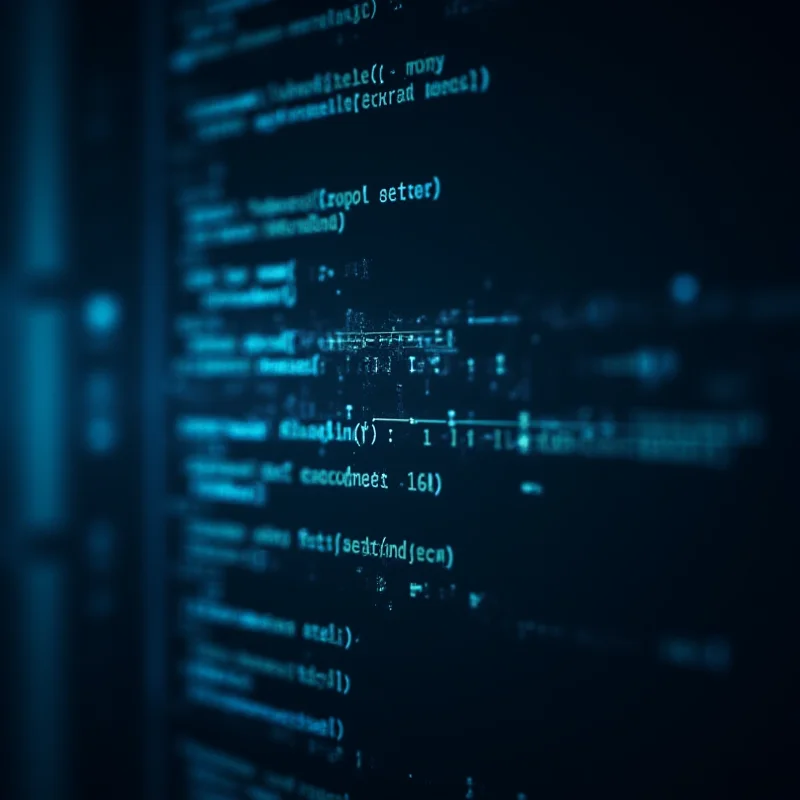A futuristic interface showing code being debugged with visual representations of time travel.