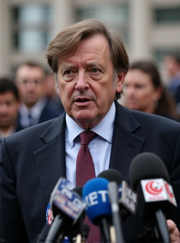 Image of Peter Bátor speaking at a press conference.