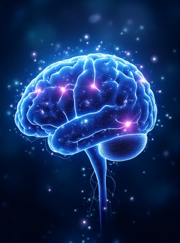 Abstract depiction of brain activity and memory.