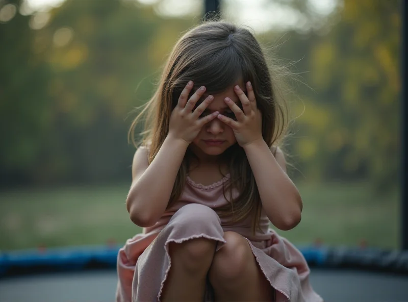 Illustration of a child experiencing a headache, with a concerned expression.
