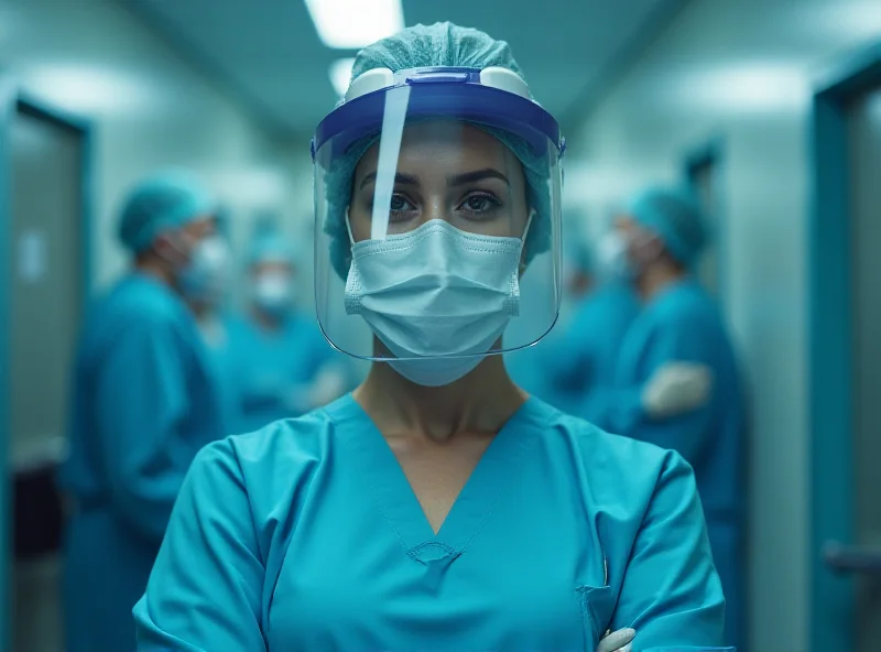 A doctor wearing personal protective equipment (PPE) during the Covid-19 pandemic.
