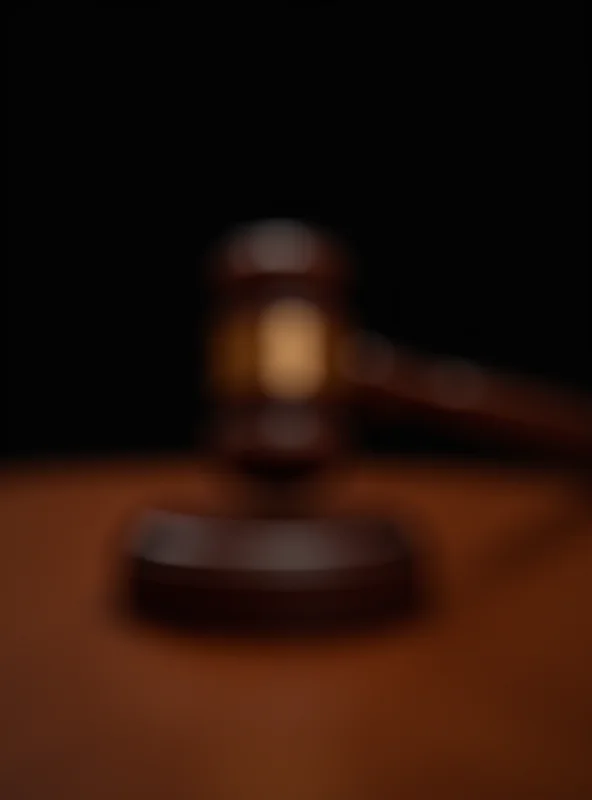 A gavel hitting a sounding block, symbolizing disciplinary action.