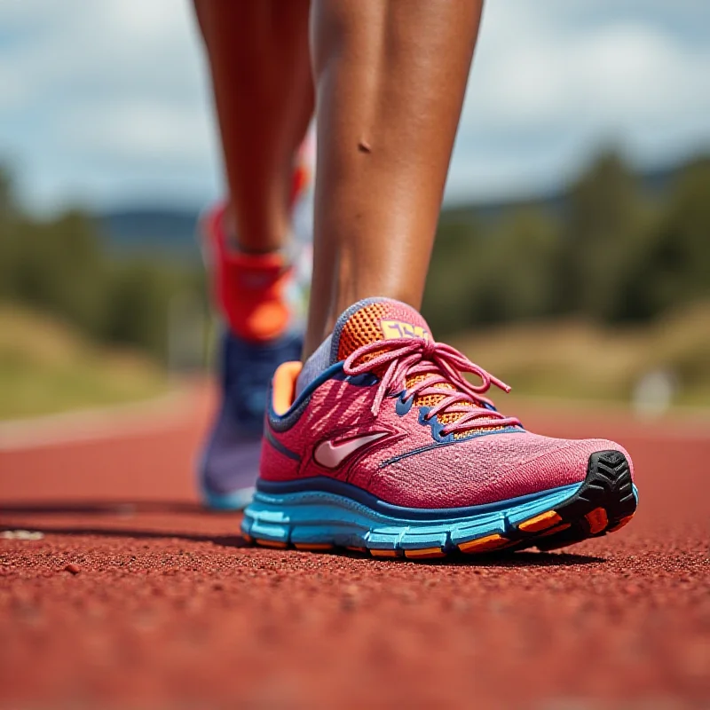 Image showcasing a pair of Brooks Glycerin 21 running shoes in a vibrant color scheme